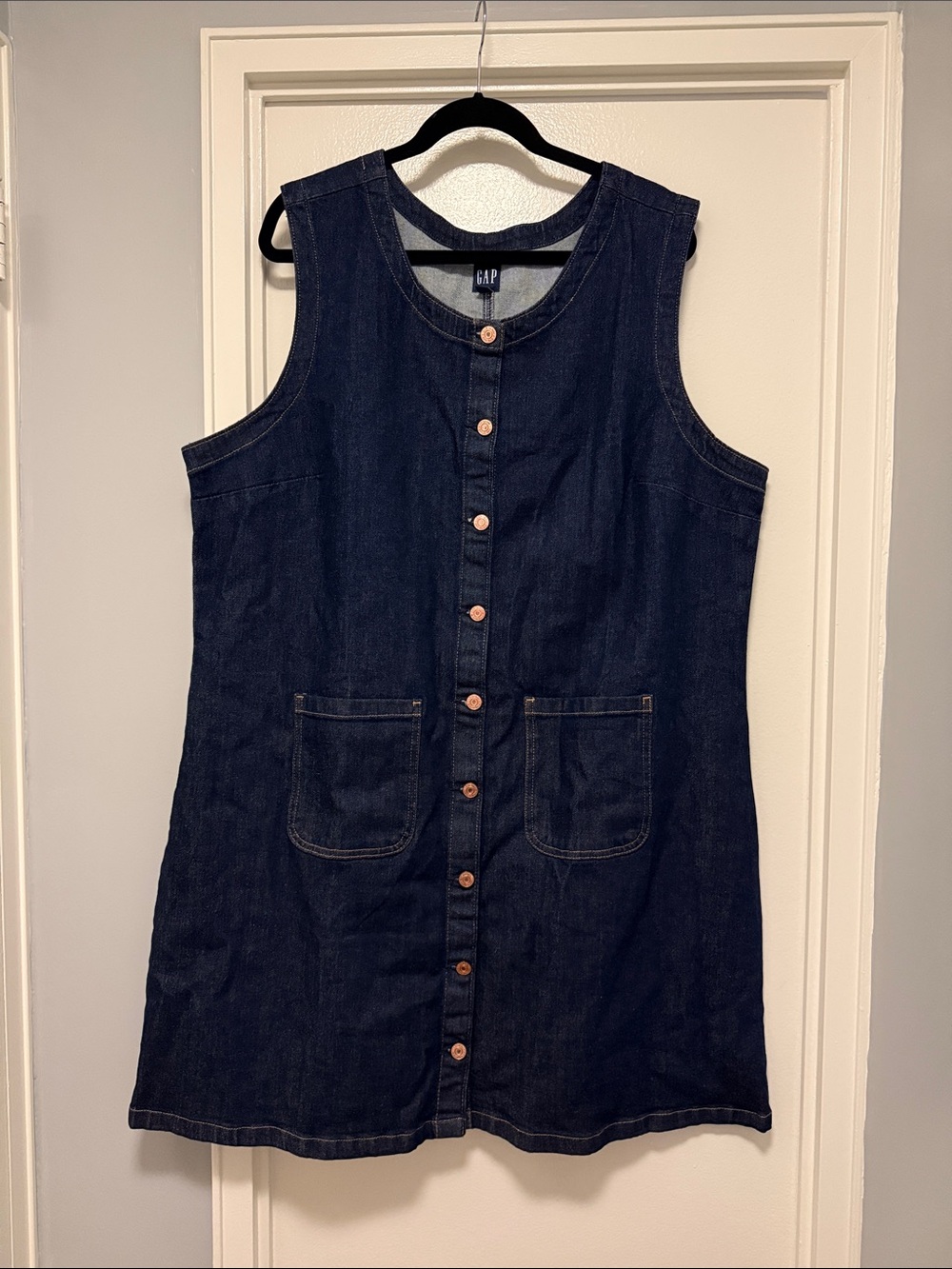 Gap Dark Wash Denim Dress XXL Tall
